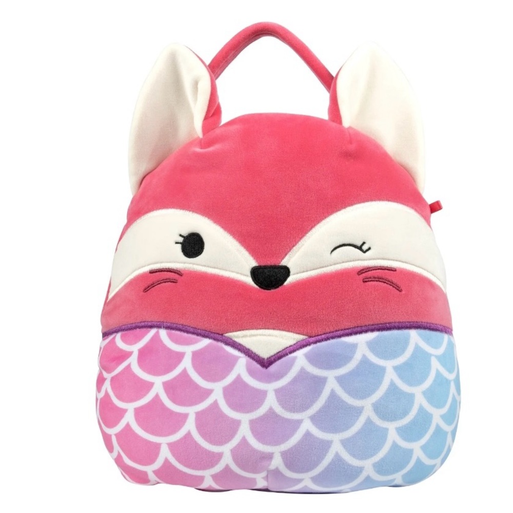 Squishmallows colorful Fox Mermaid‎ Halloween Treat Paill! NWT!